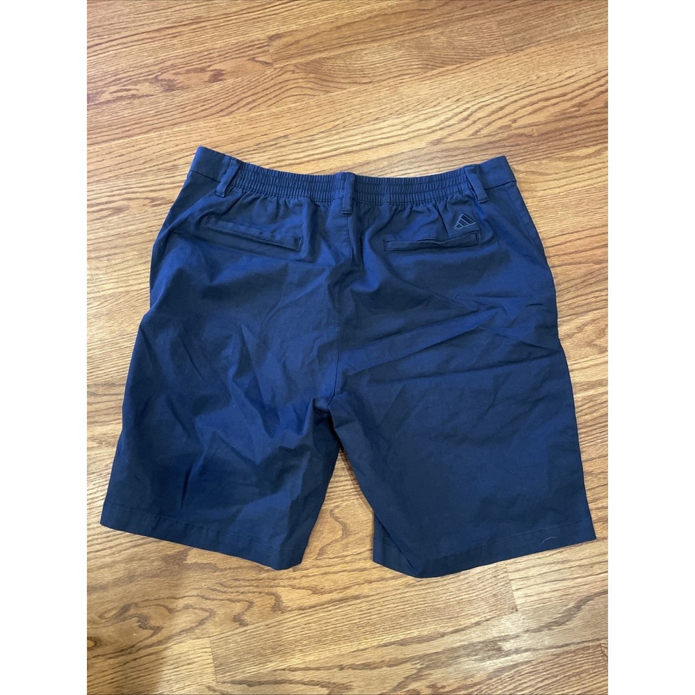 Adidas Mens Golf Shorts Lyocell Blend Navy Blue Size 38 Stretchy Waist - Picture 2 of 8